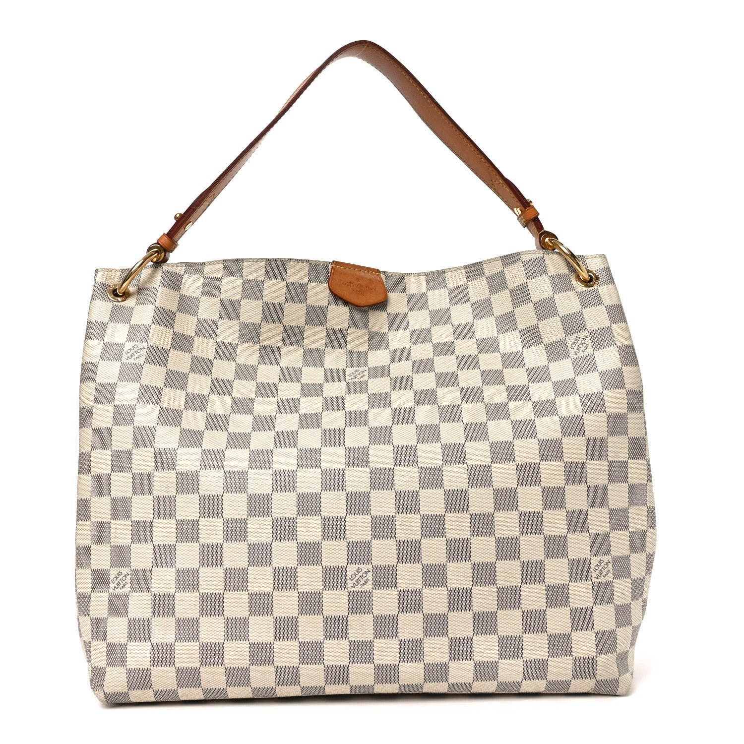 Louis Vuitton Damier Azur Graceful MM Rose Ballerine
