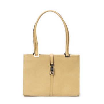 Leather Square Jackie Tote