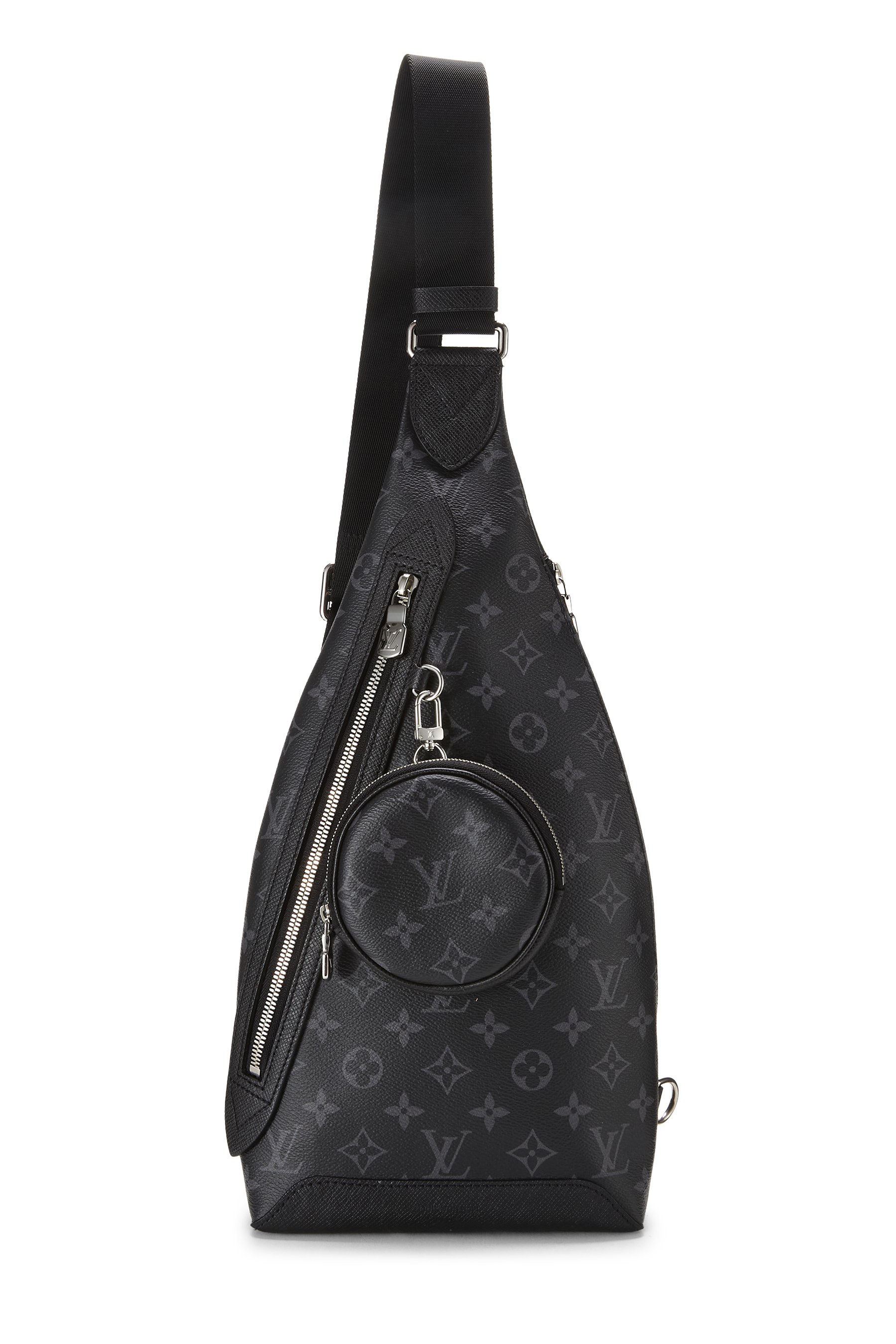 Black Monogram Eclipse Canvas Duo Sling Bumbag