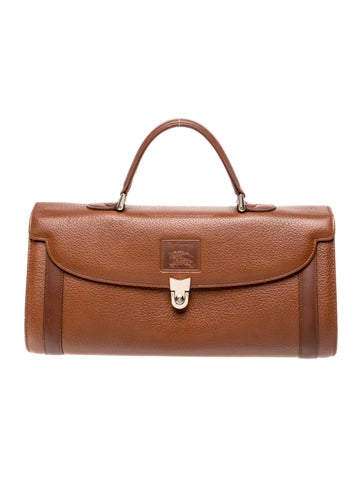 Leather Top Handle Bag