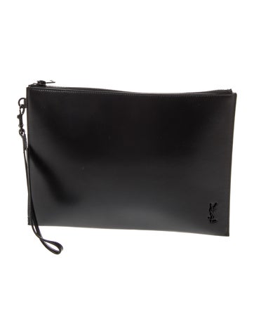 Saint Laurent Leather Clutch 2024