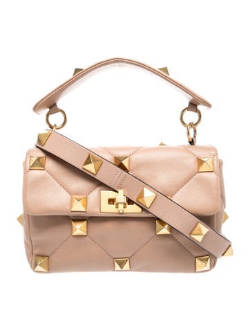 Roman Stud Top Handle Bag Large