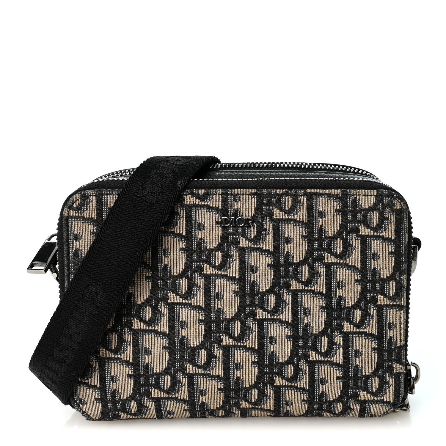 Dior Christian Dior Oblique Pouch Navy Blue