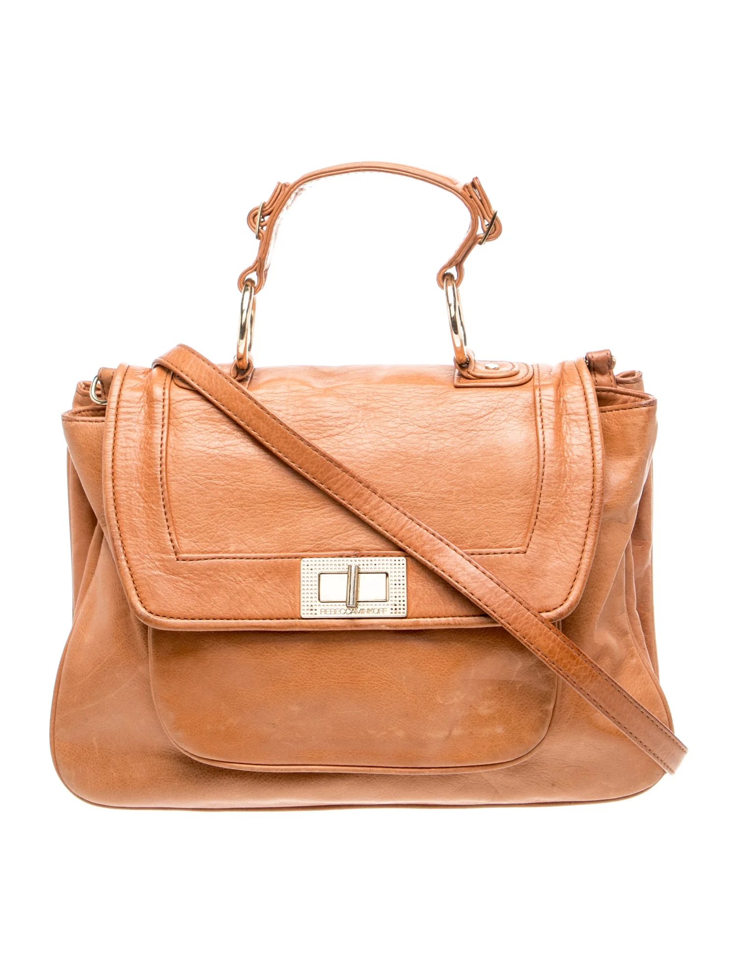 Leather Top Handle Bag