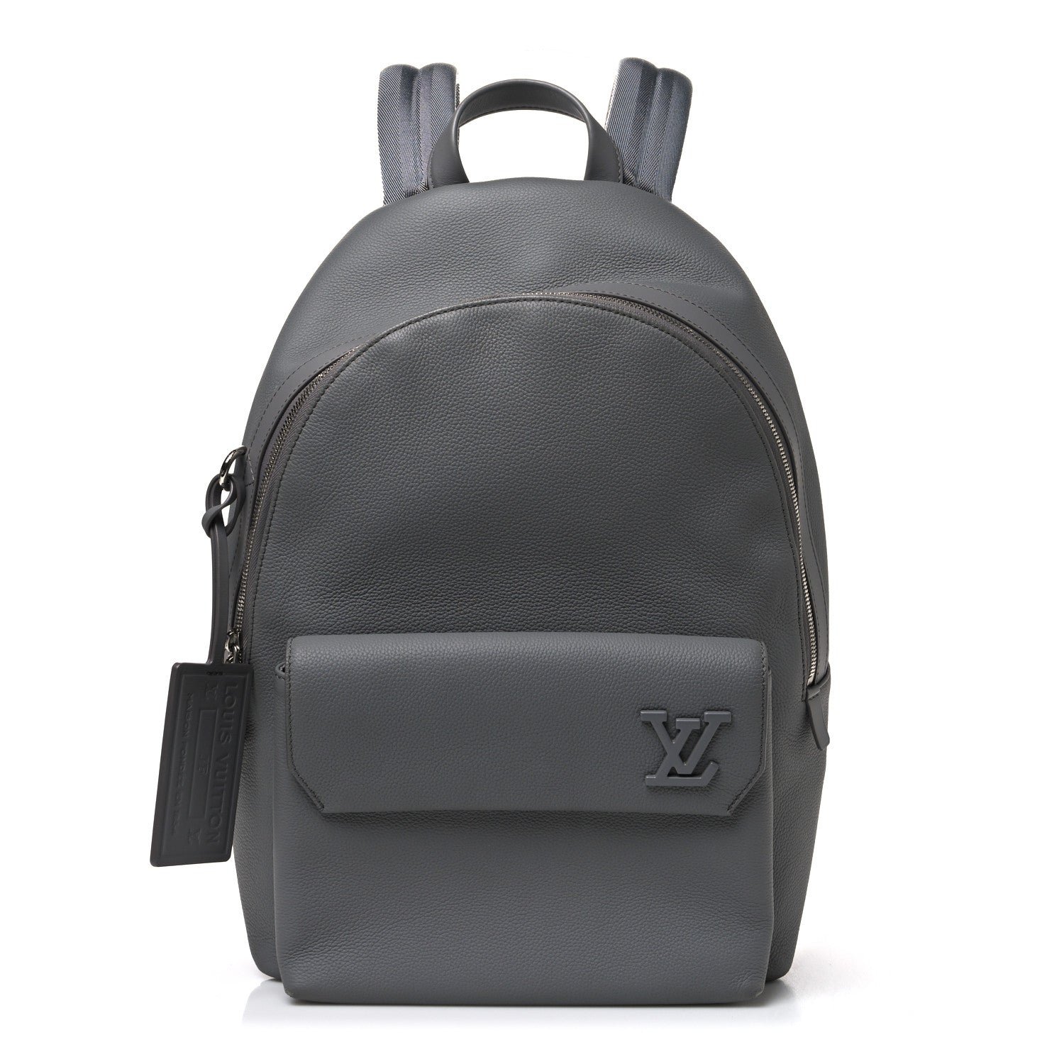 Louis Vuitton Grained Calfskin Aerogram Takeoff Backpack Grey