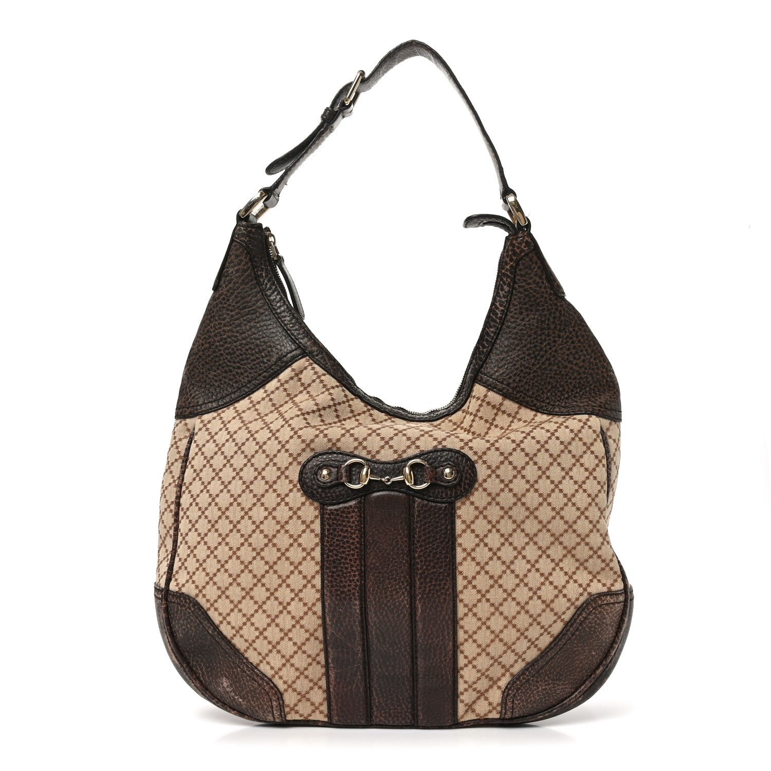 Gucci Diamante Catherine Hobo Brown