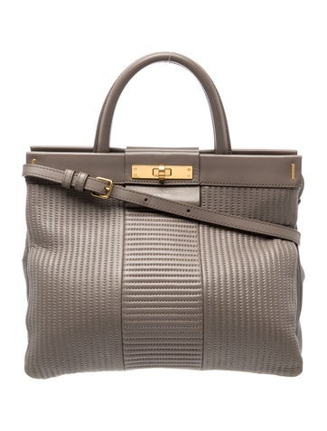 Leather Top Handle Bag