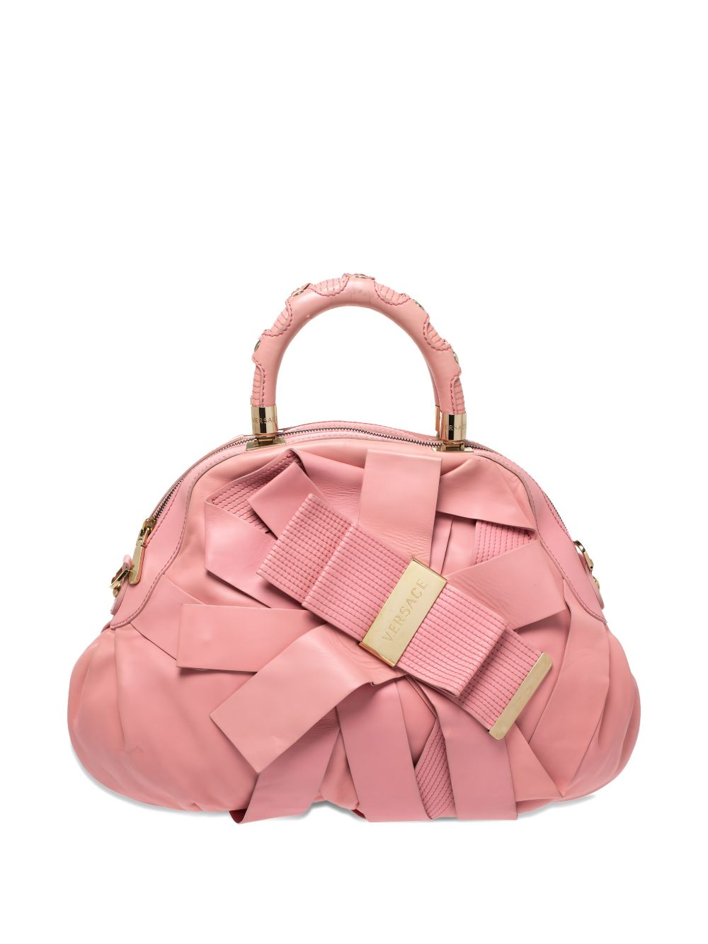 Venita Bow leather tote bag