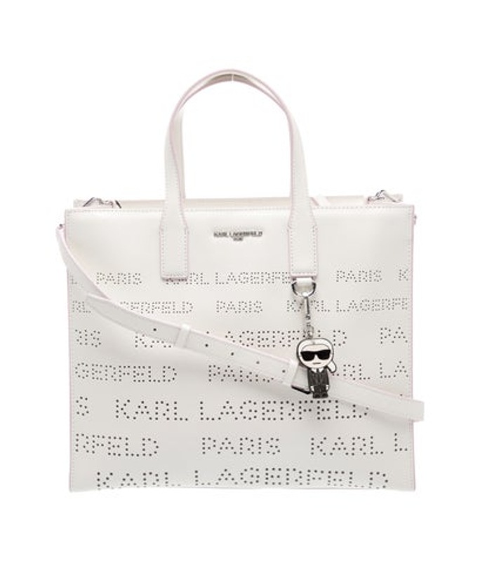 Karl Lagerfeld Lagerfeld Leather Top Handle Bag