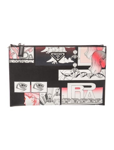 Enameled Metal Triangle Comics Clutch