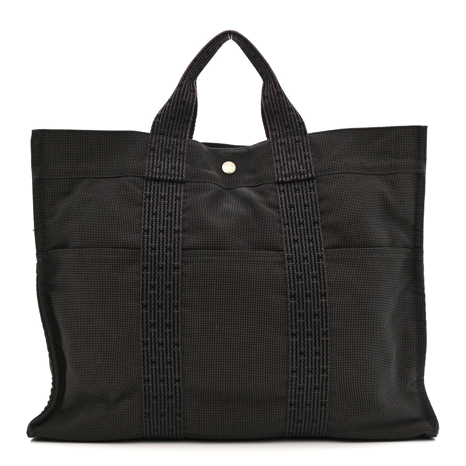 Hermes Hermes Canvas Herline MM Tote Grey