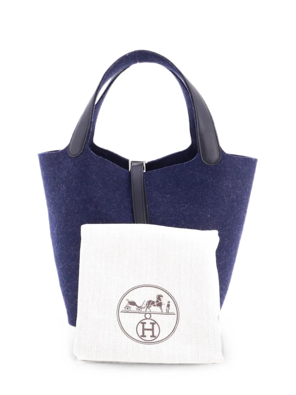 Hermes Picotin Lock Bag Felt with Leather MM bucket bag