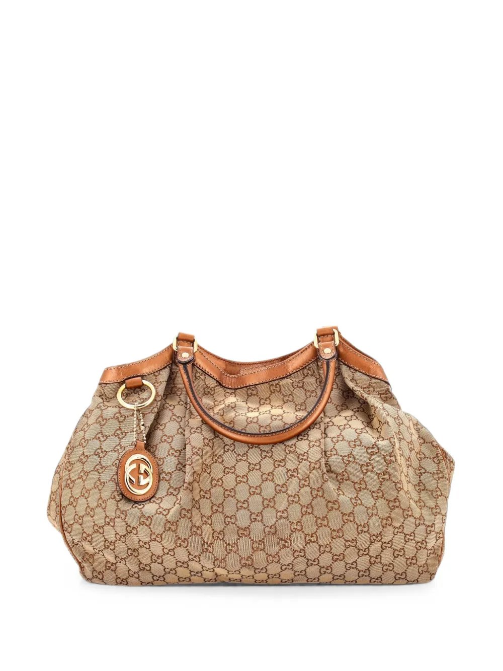 Sukey GG Canvas with Leather Large tote bag