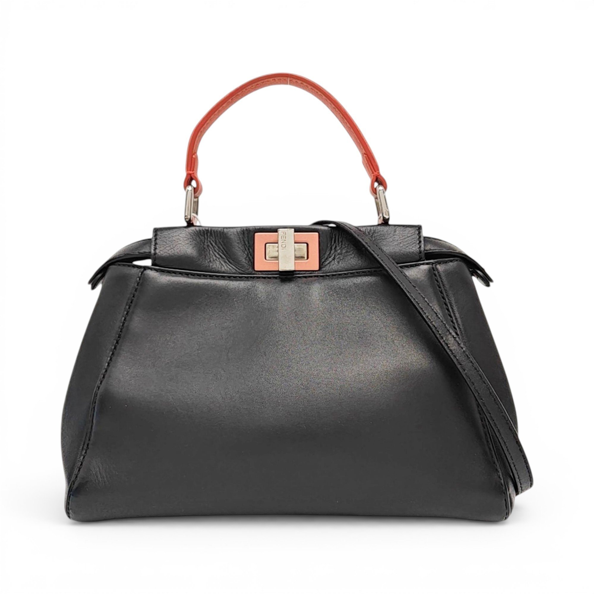 Peekaboo leather handbag