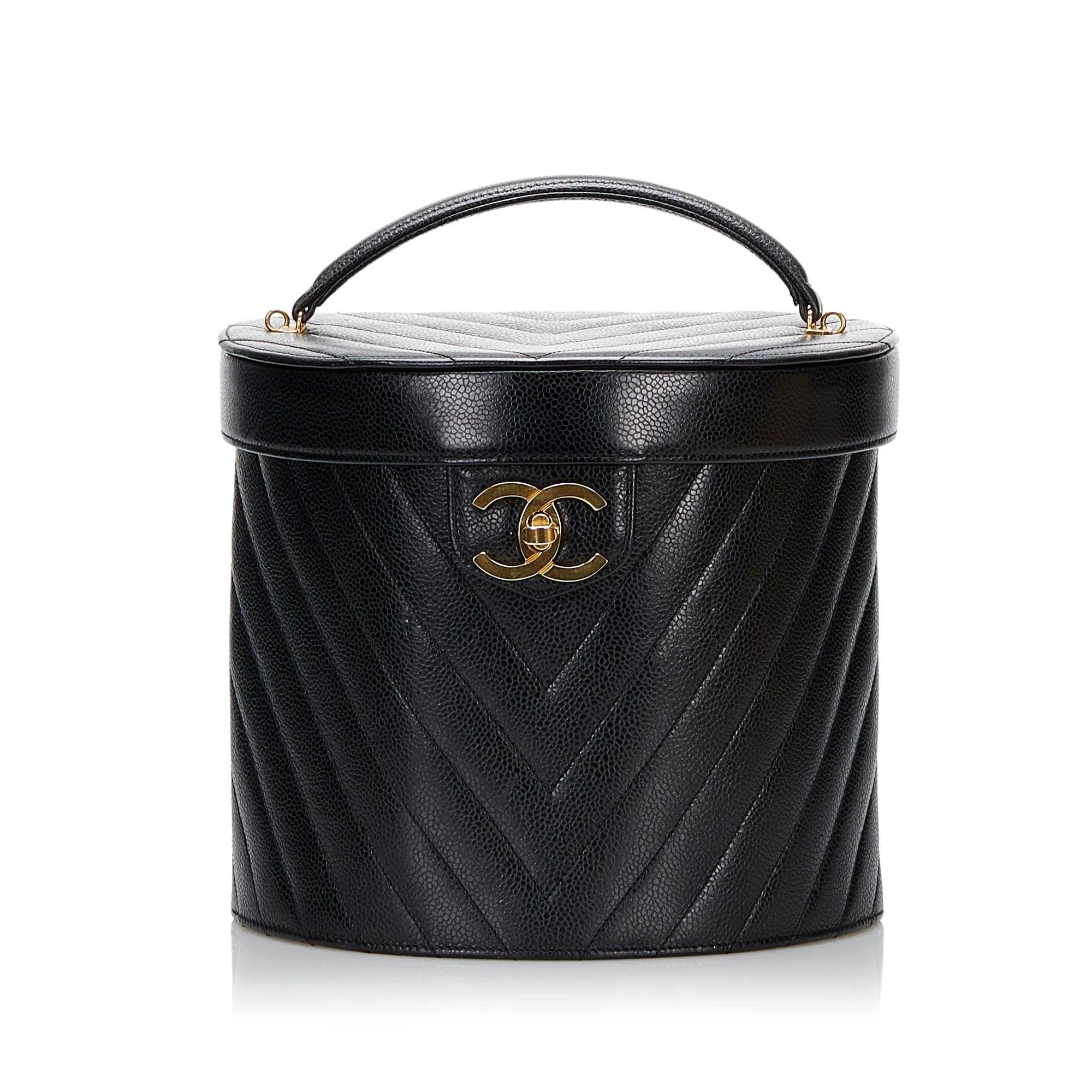 Vanity leather handbag