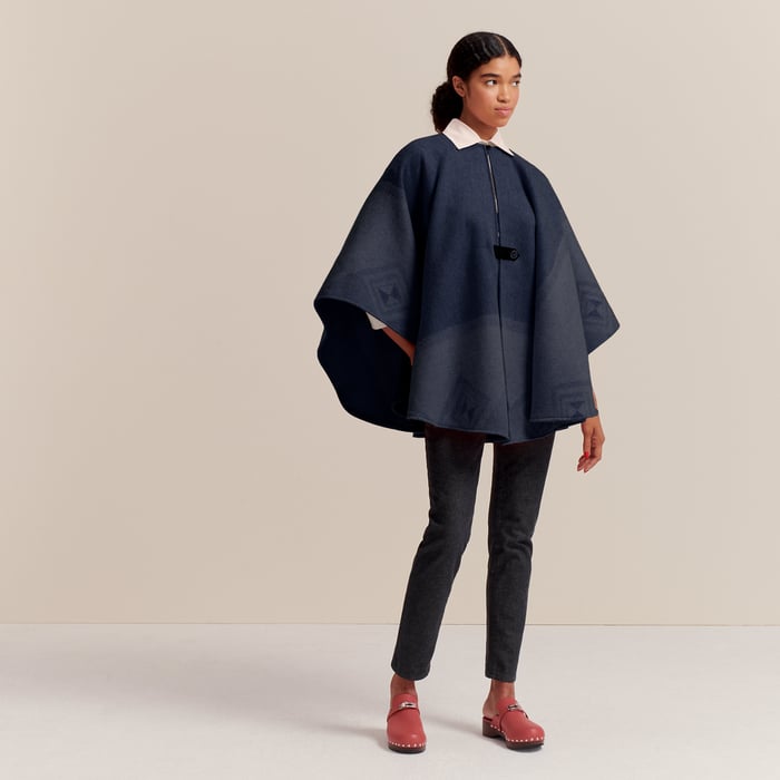 Warm Colors Wool and Cashmere Cape