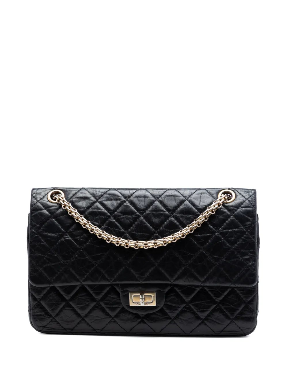 2008-2009 Quilted Aged Calfskin Reissue 2.55 Double Flap 226 shoulder bag