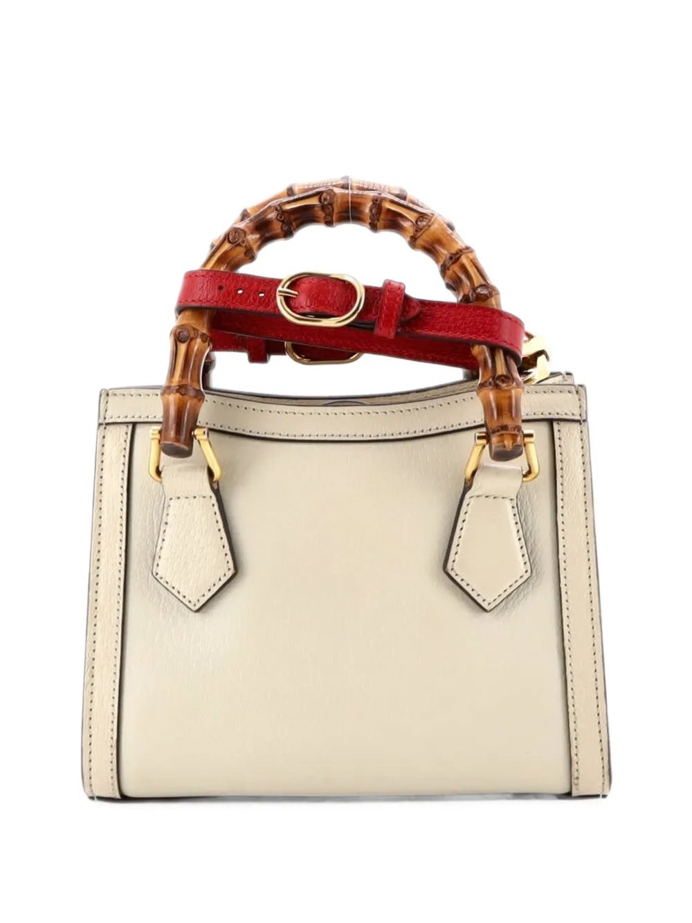 Diana NM Bamboo Handle Tote Leather Mini crossbody bag