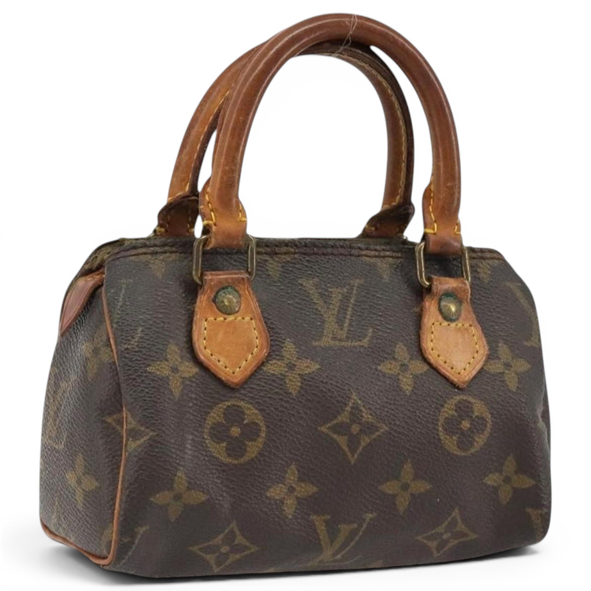 Louis Vuitton Nano Speedy / Mini HL leather handbag