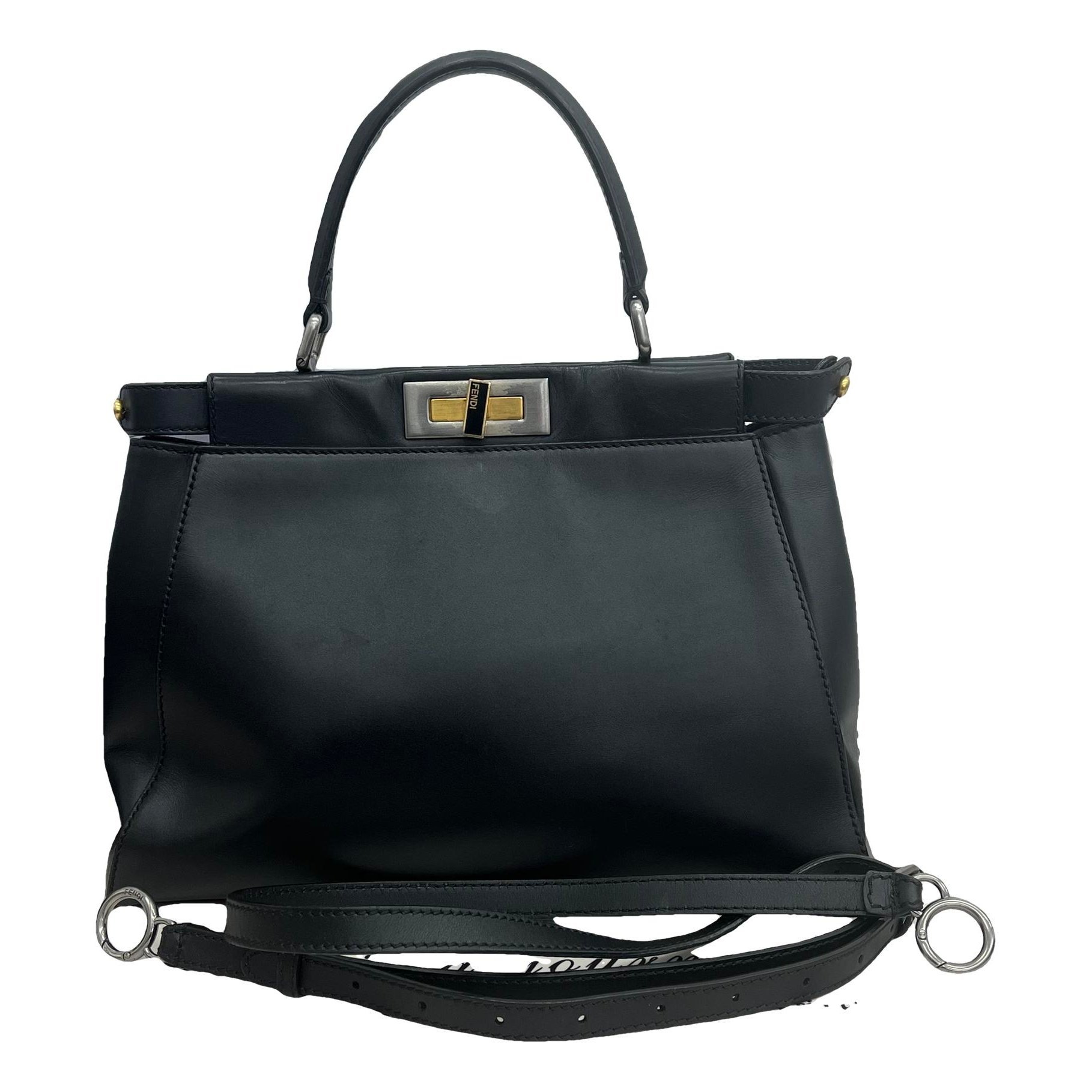 Peekaboo leather handbag