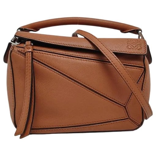 Puzzle leather mini bag