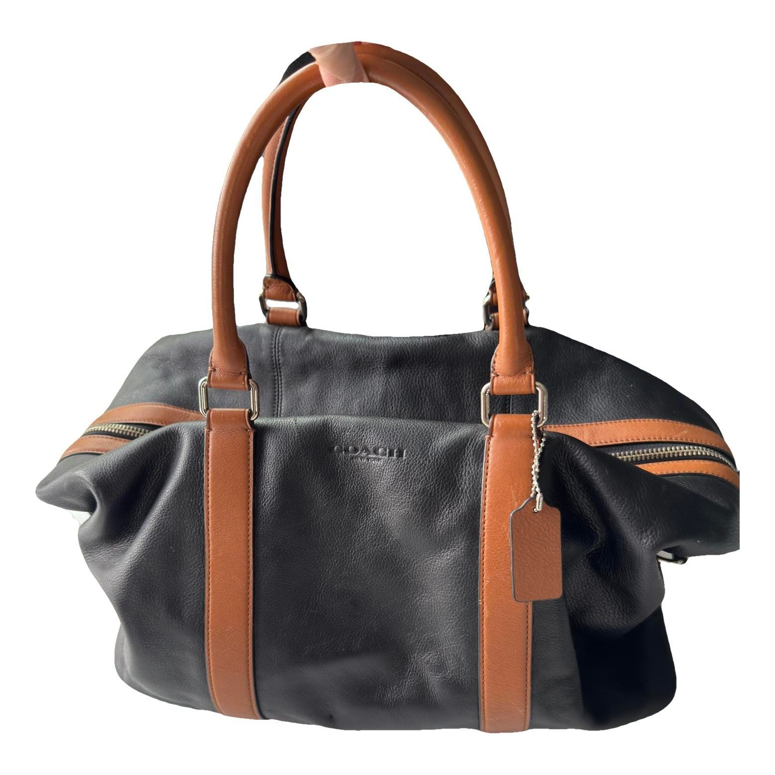 Leather travel bag