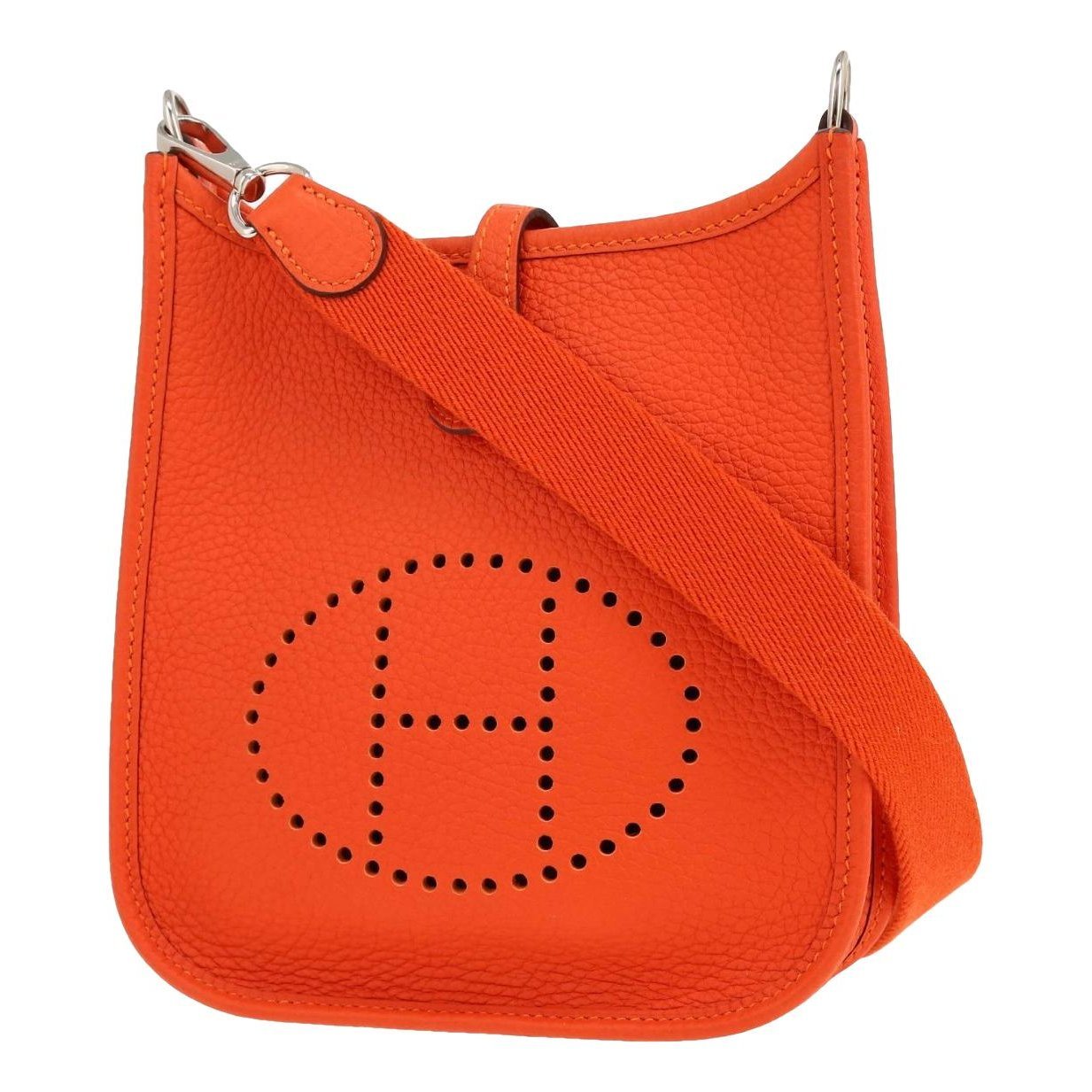 Hermes Evelyne Handbag Orange Minium