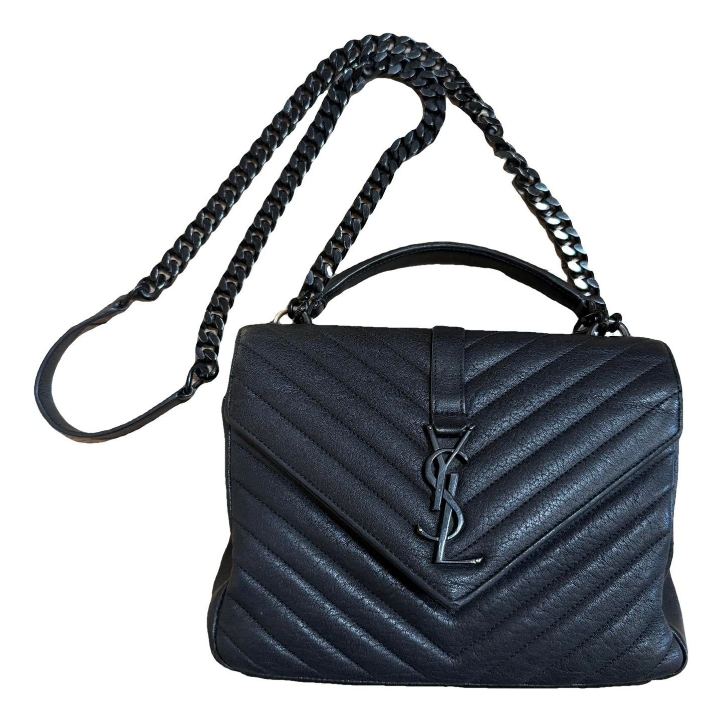 Collége monogramme leather handbag