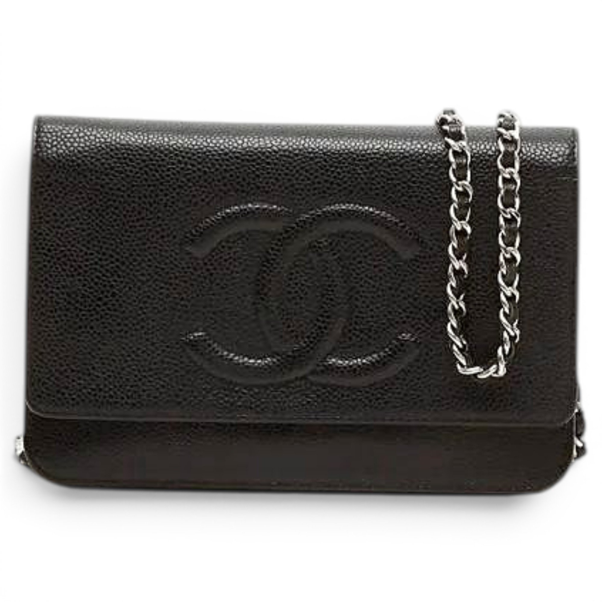 Wallet On Chain leather crossbody bag