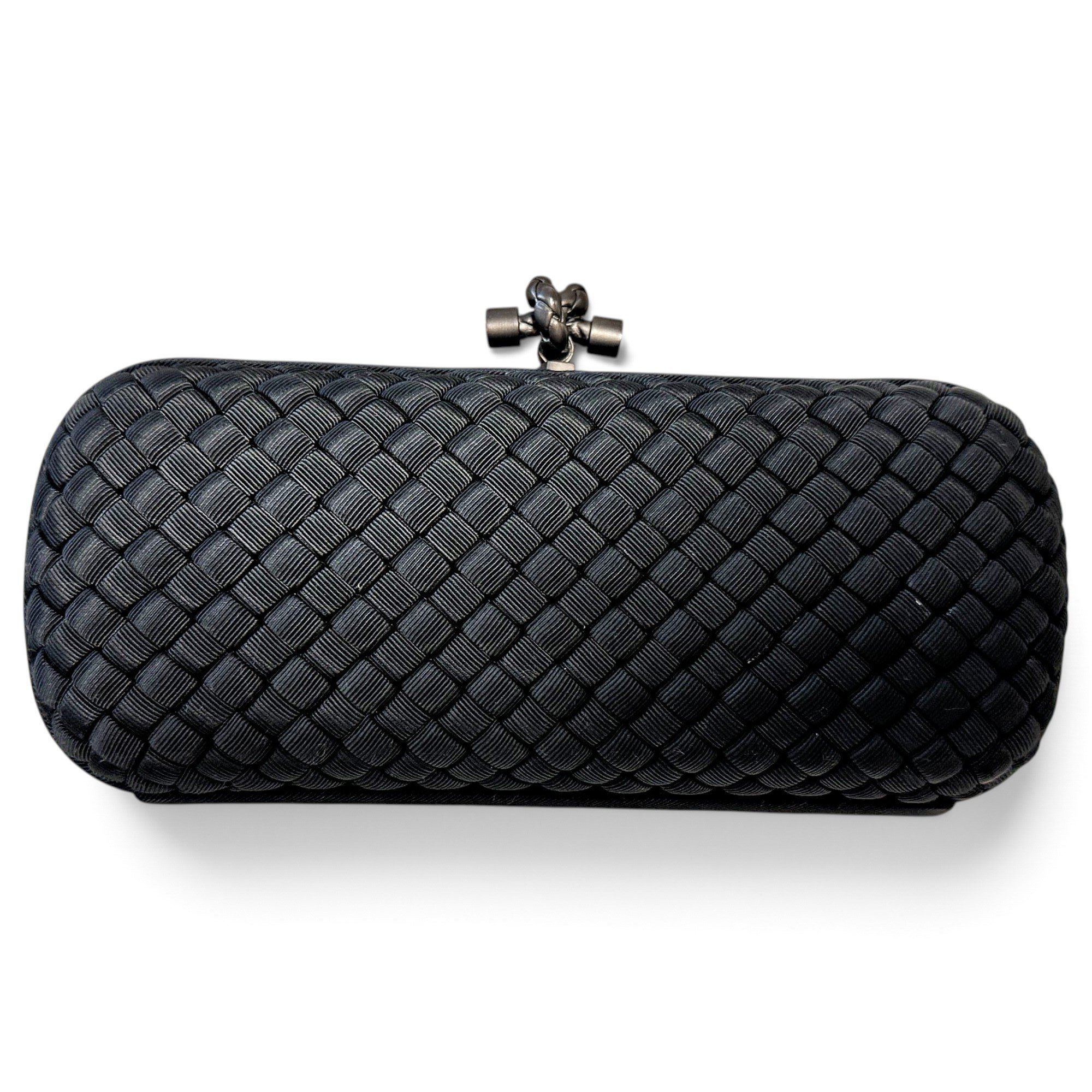 Pochette Knot silk clutch bag
