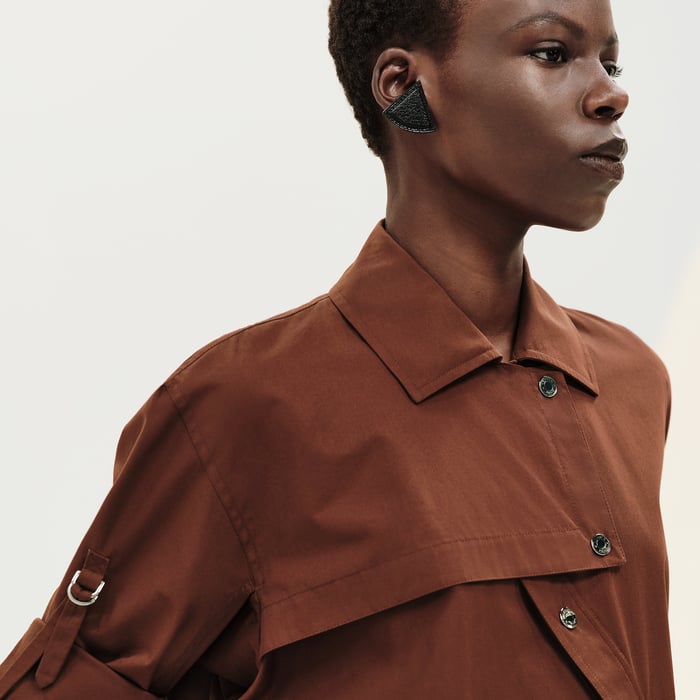 Marron Bai Asymmetric Shirt