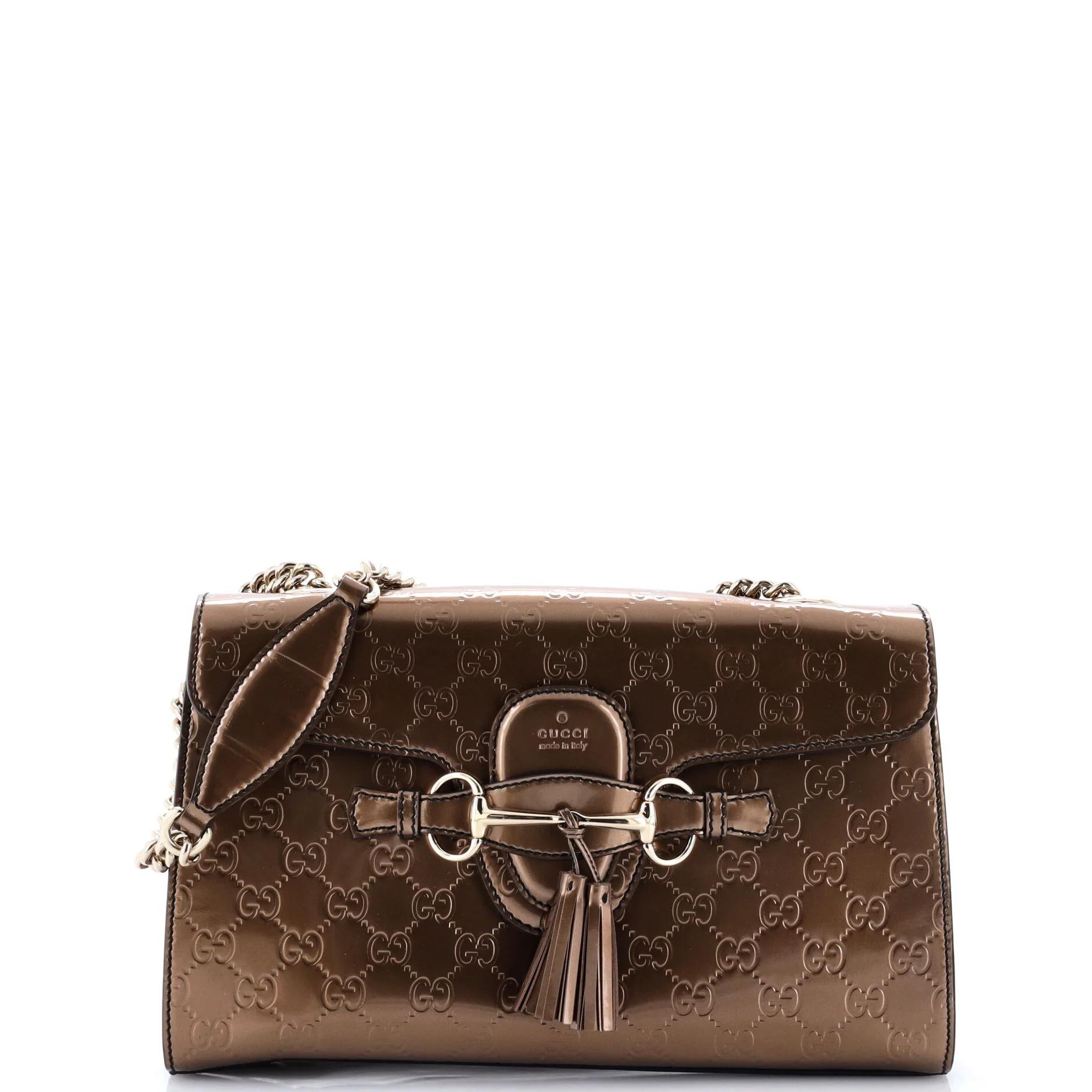 Patent leather handbag