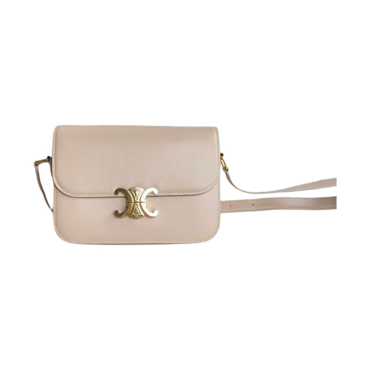 Triomphe leather crossbody bag