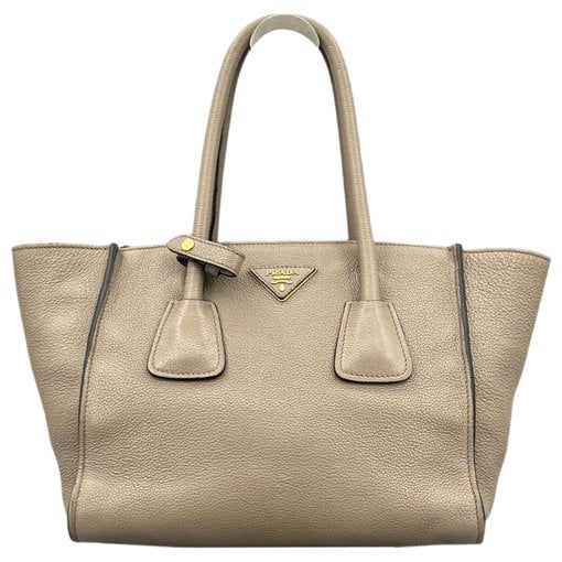 Prada Pocket leather tote