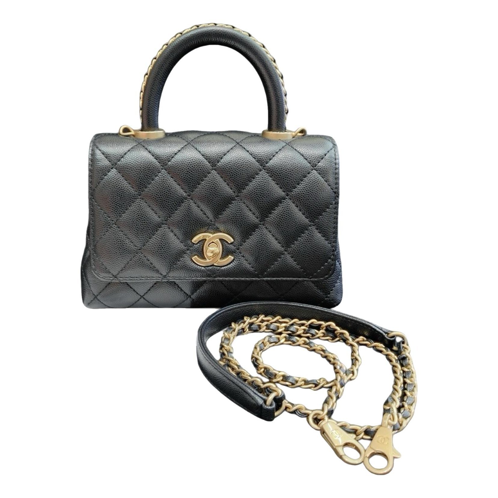 Coco Handle leather handbag