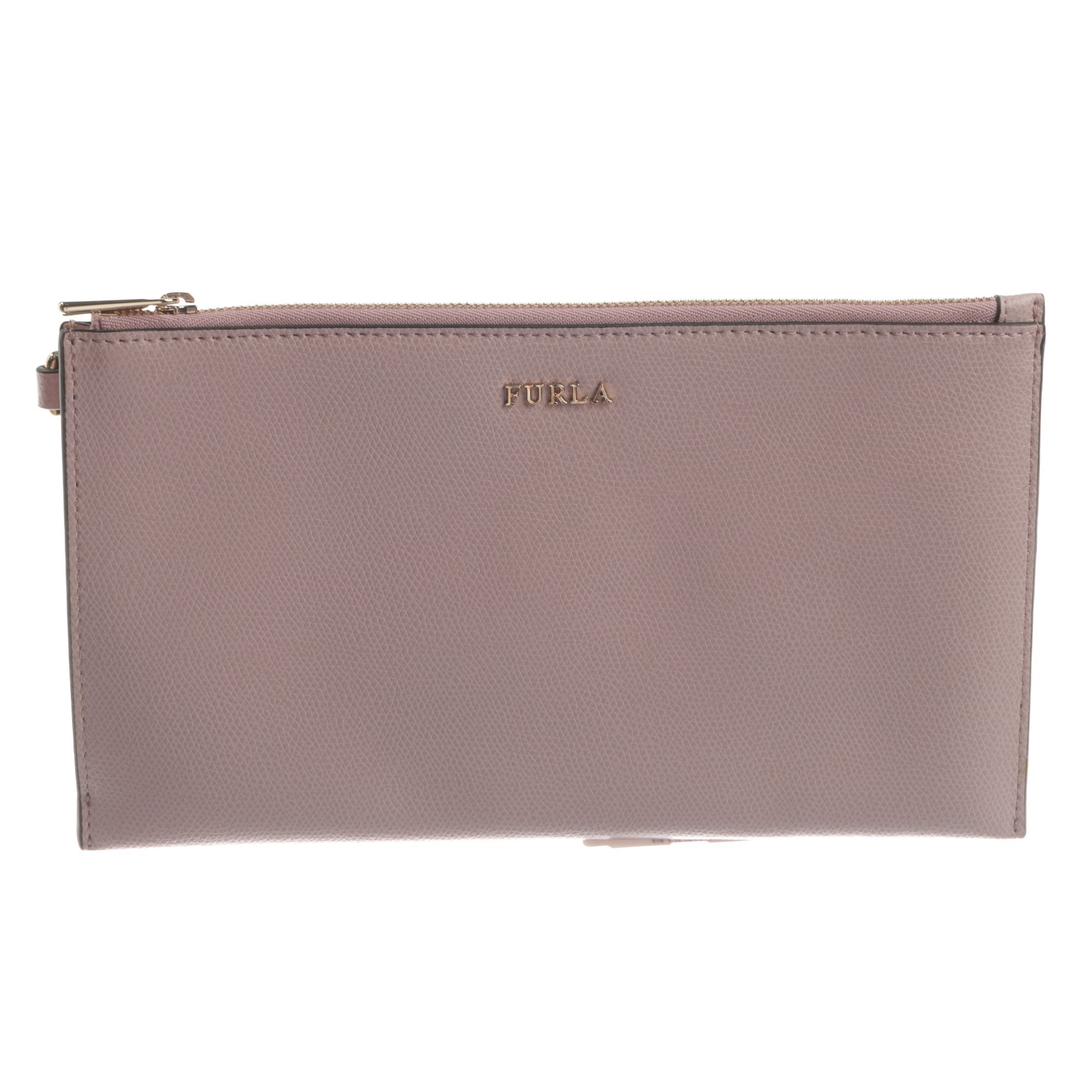 Leather clutch bag