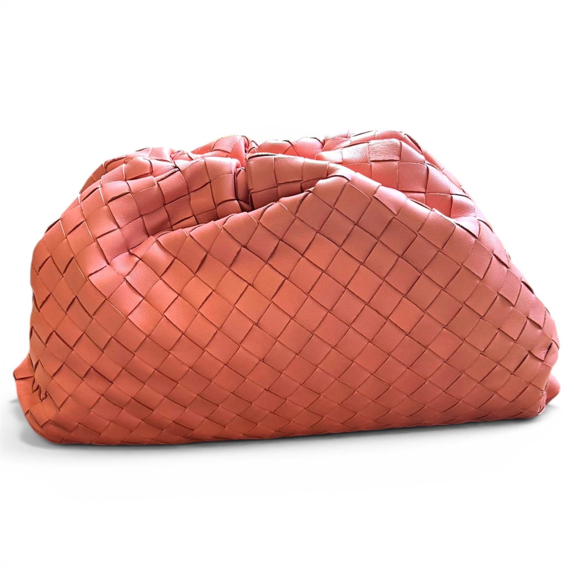 Pouch leather handbag