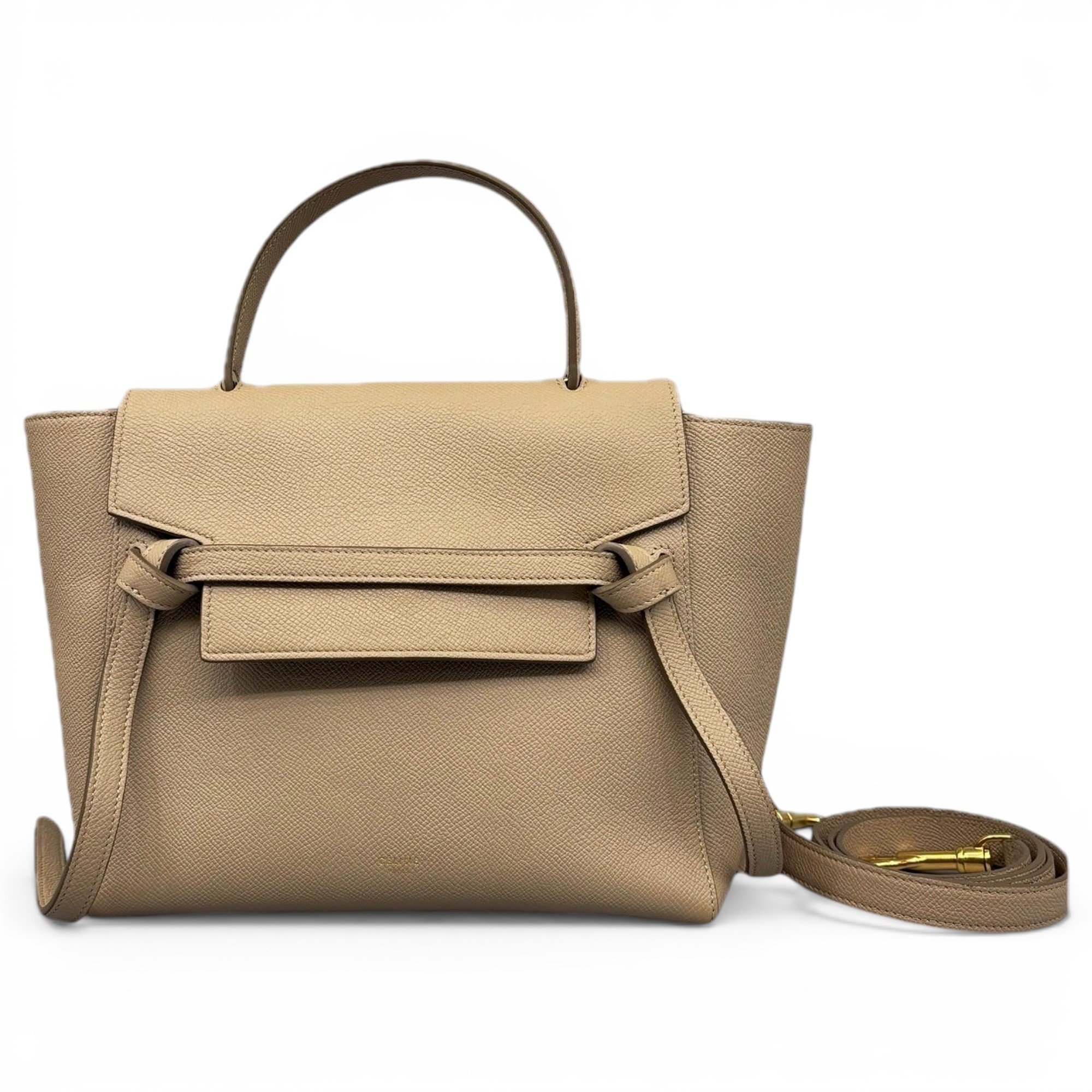 Belt leather handbag