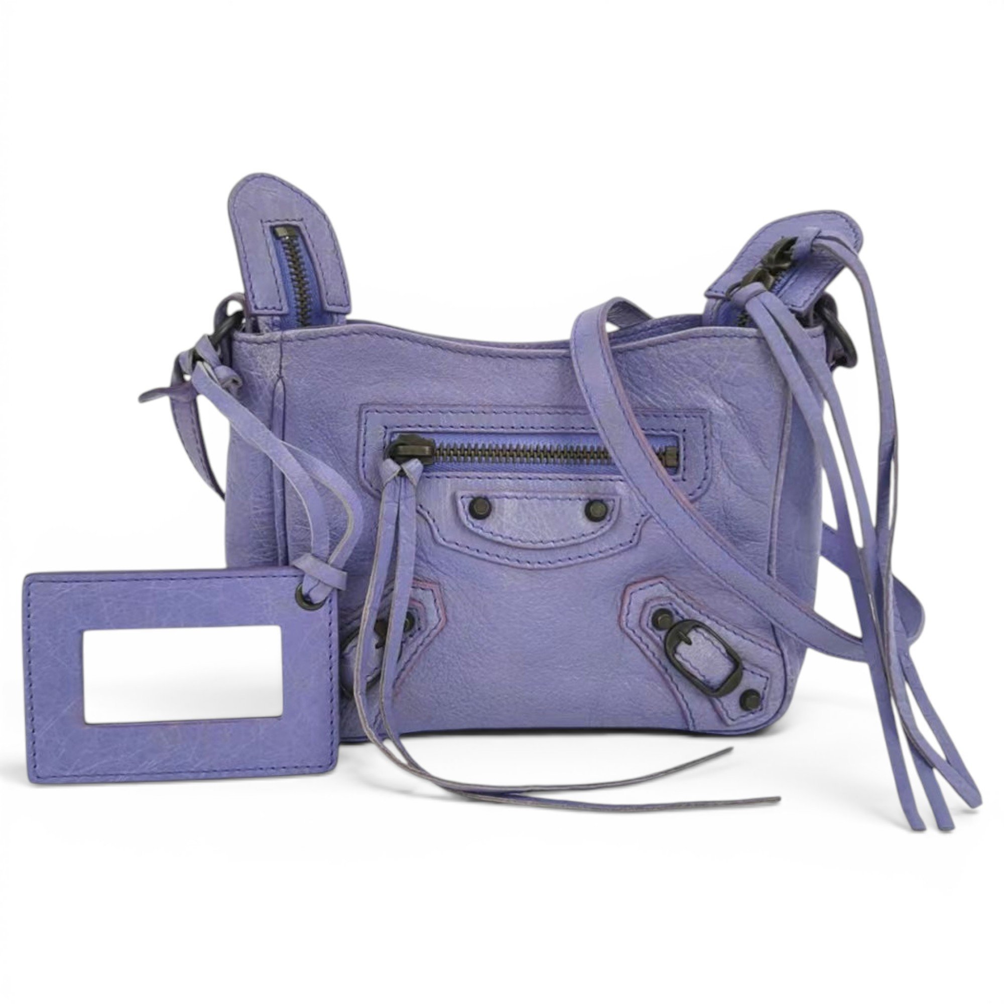 City leather handbag