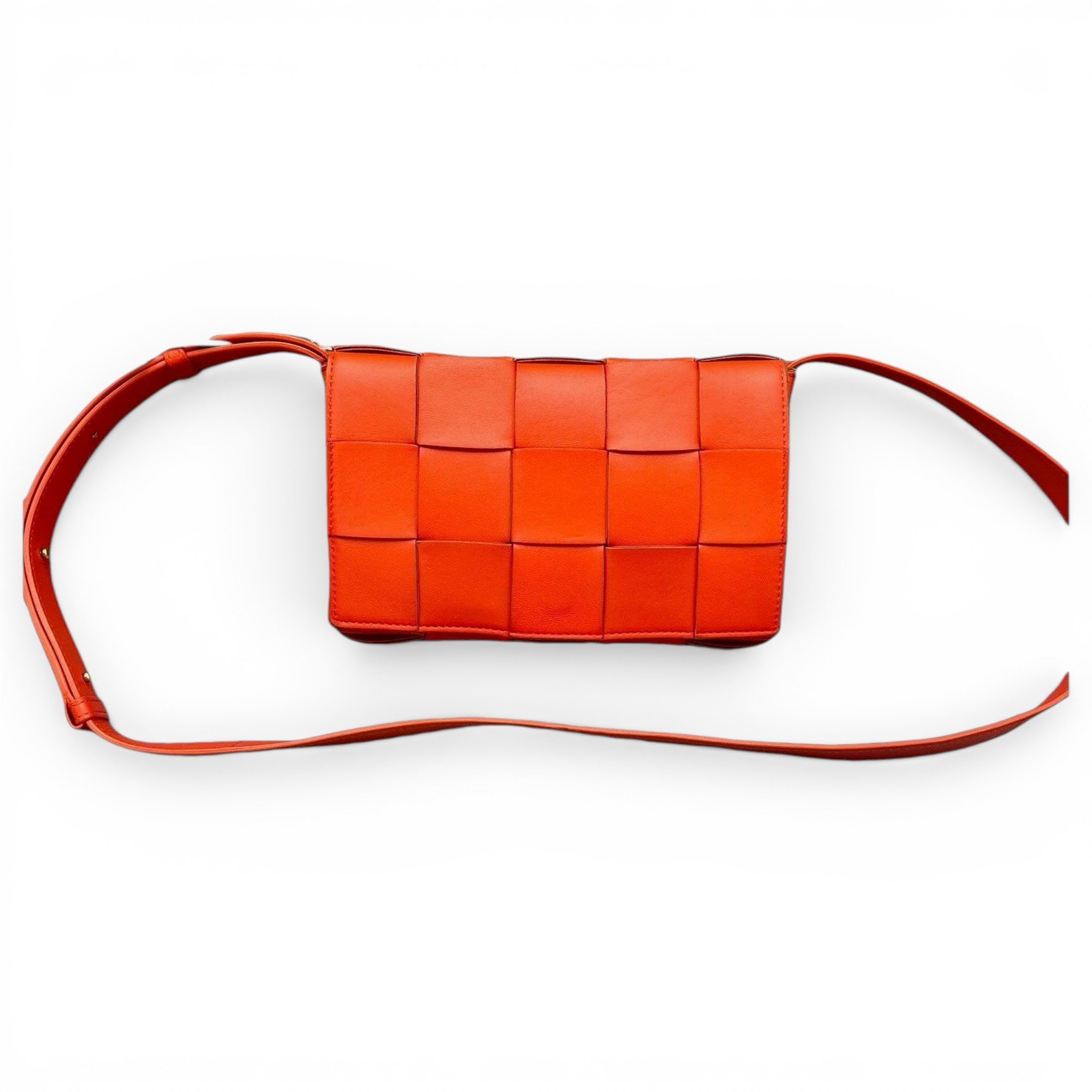 Cassette leather handbag
