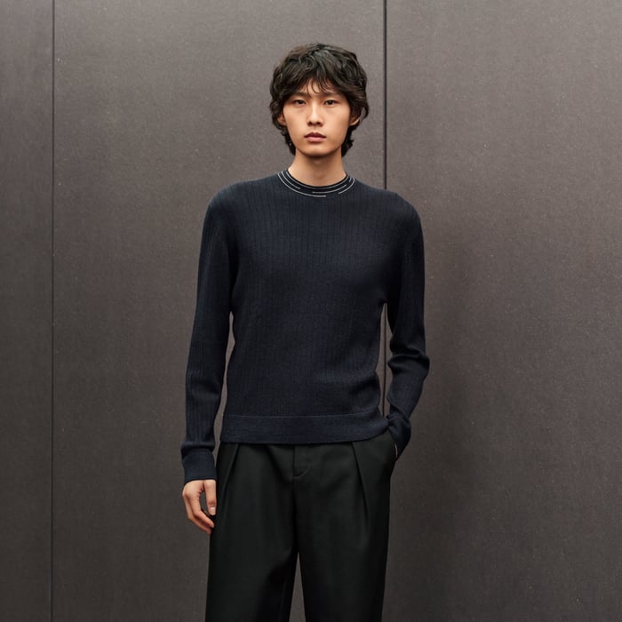 Marine "Detail Etriviere Alpaga" Crewneck Sweater