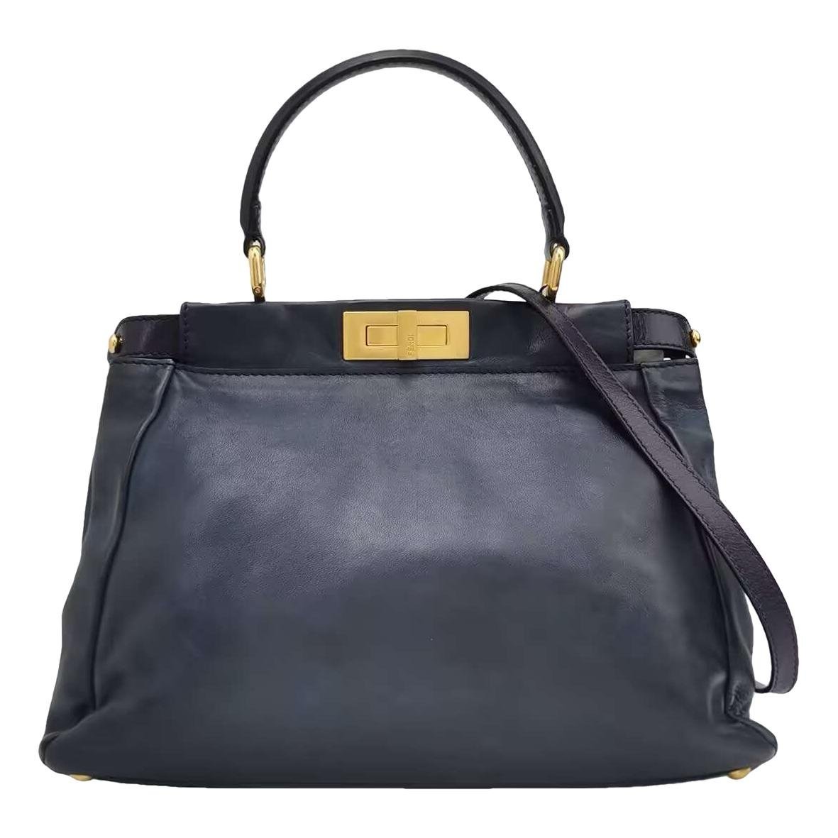 Peekaboo leather handbag