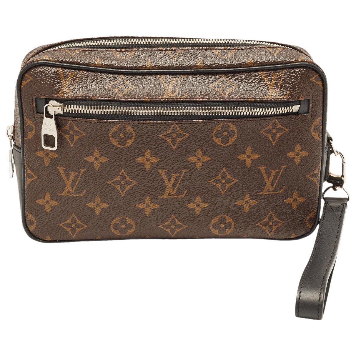 Leather clutch bag