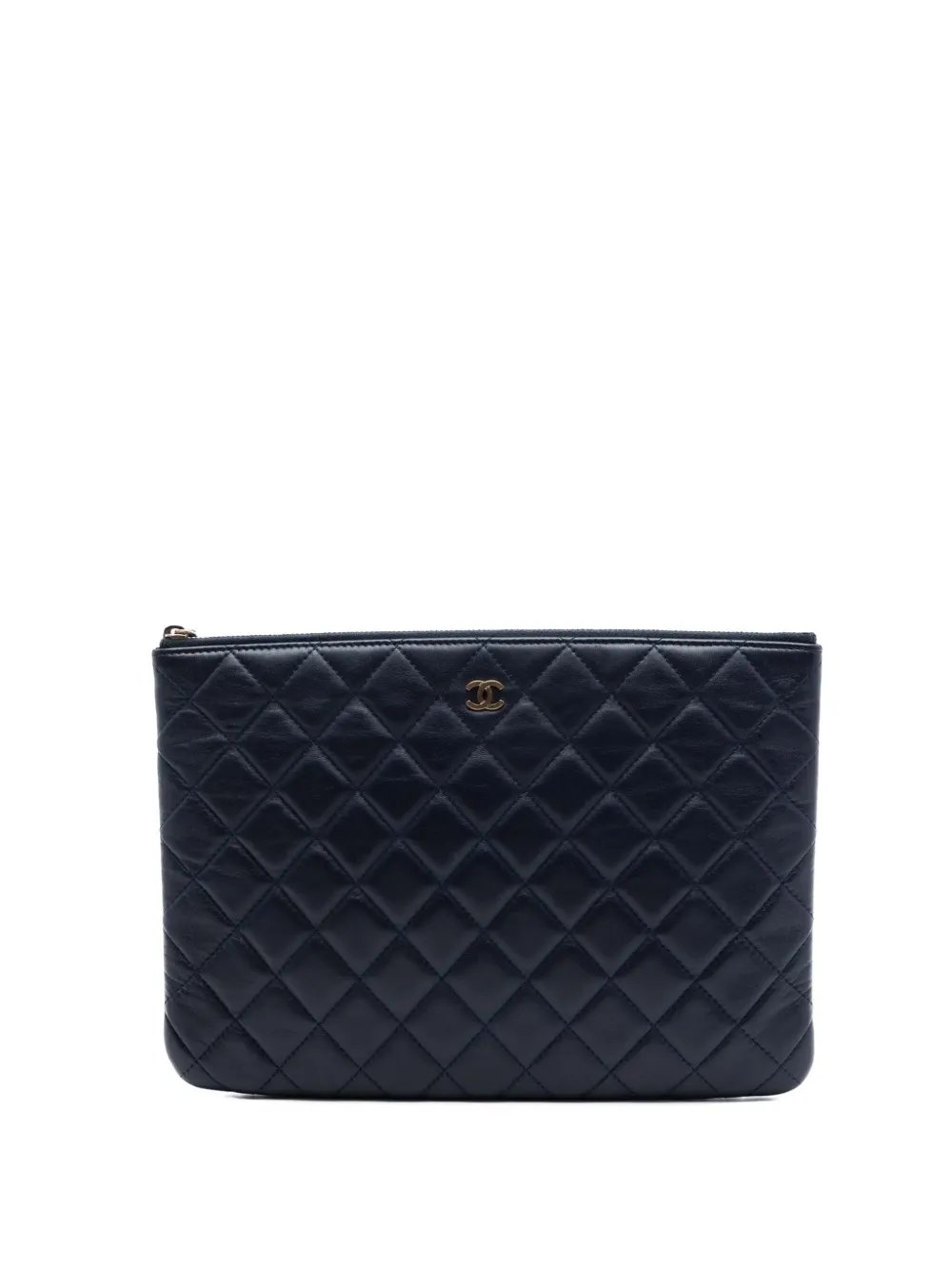 2014-2015 Medium Quilted Lambskin O Case clutch bag