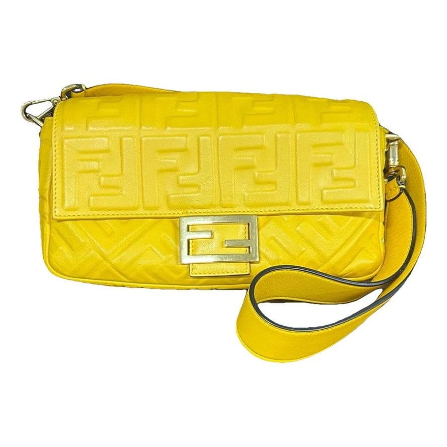 Baguette leather handbag
