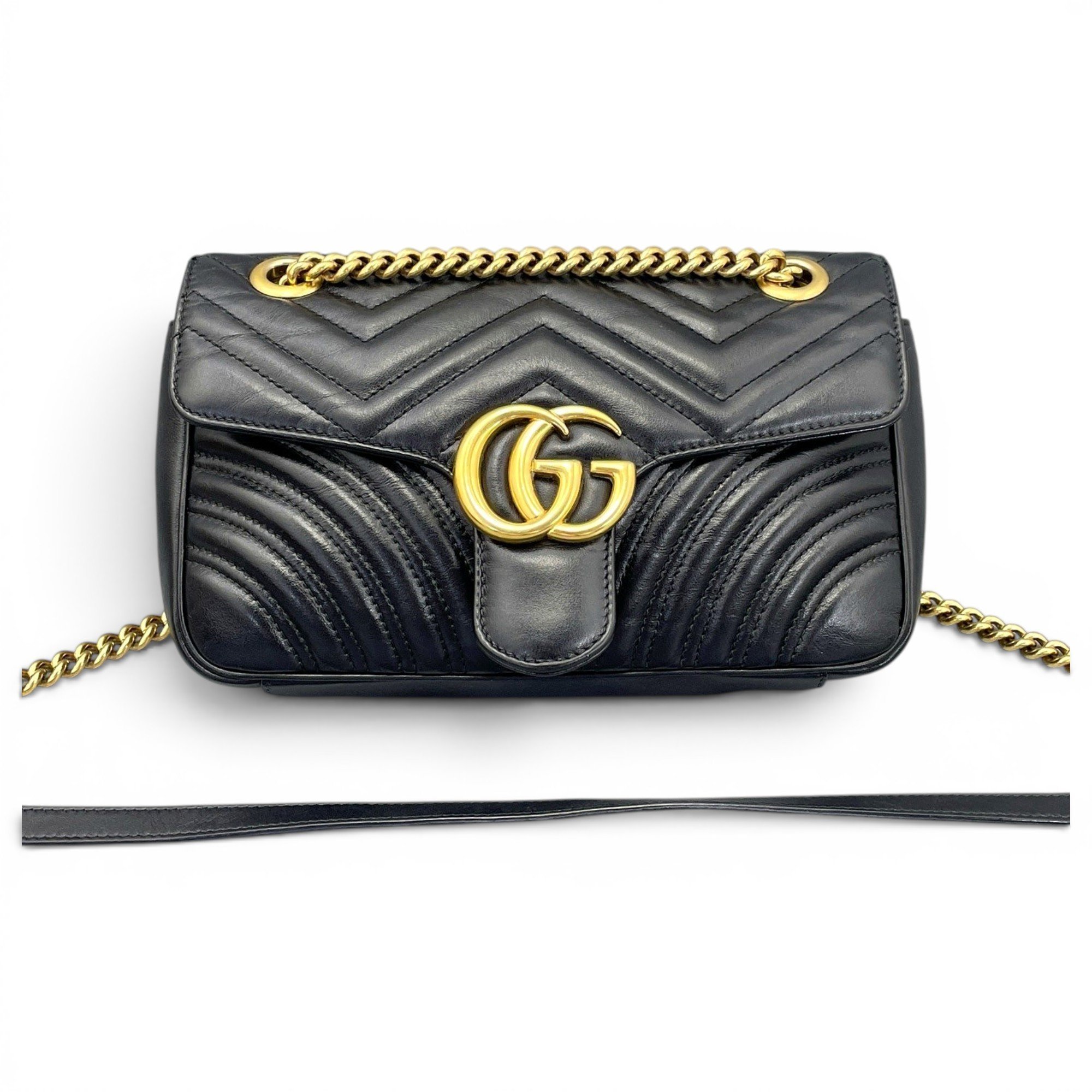 GG Marmont Flap leather handbag