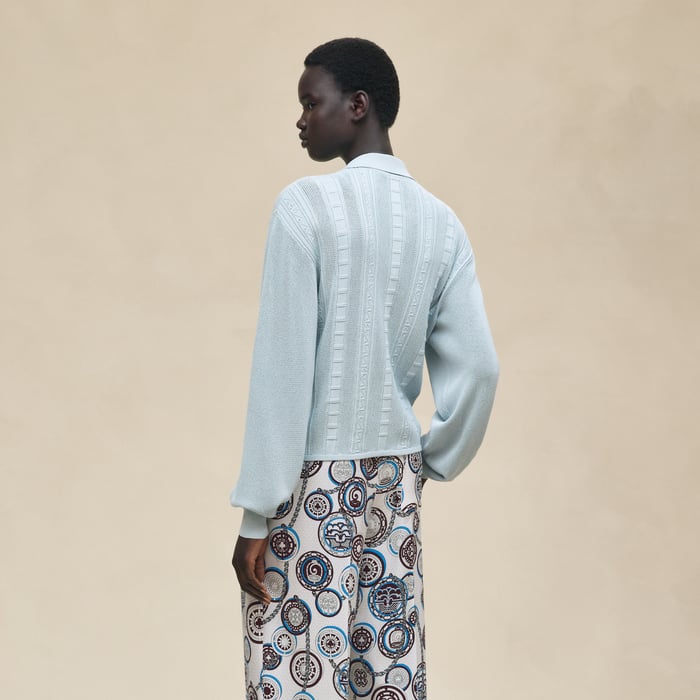 Bleu Dragée Long-sleeve Sweater