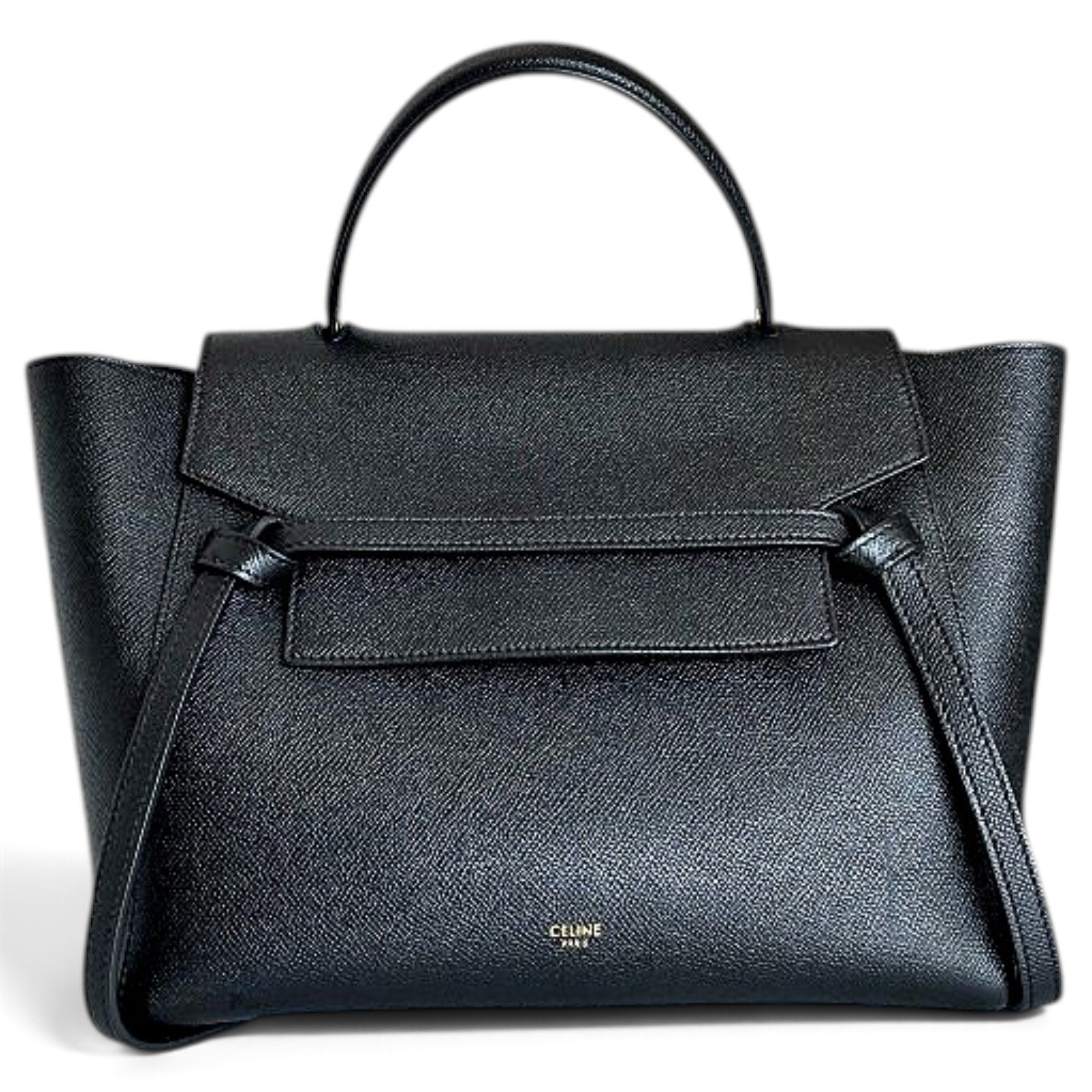 Belt leather handbag