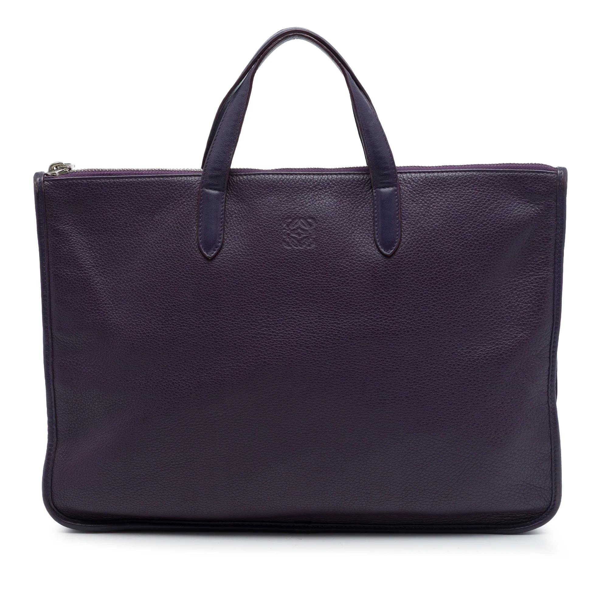 Anagram pony-style calfskin handbag