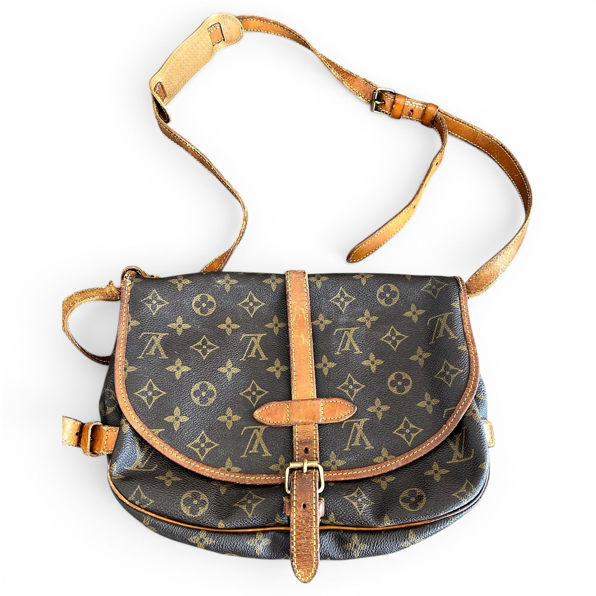 Saumur leather crossbody bag